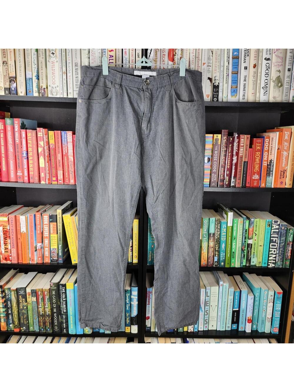 PD&C Paper Denim & Cloth Men’s 36x32 Gray 5-Pocket Cotton Pants
